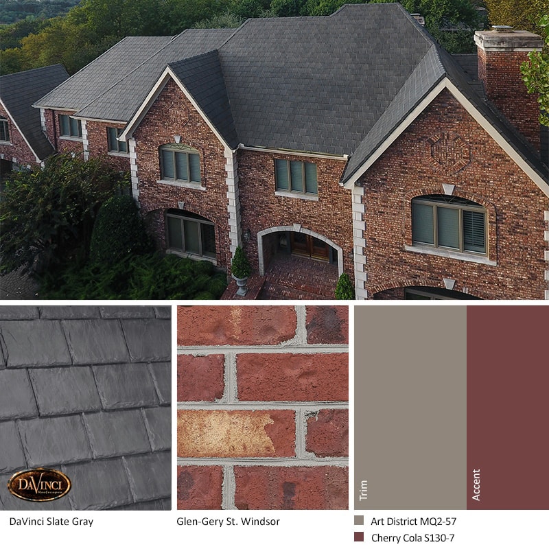 Red Brick Exterior Color Schemes – DaVinci Roofscapes